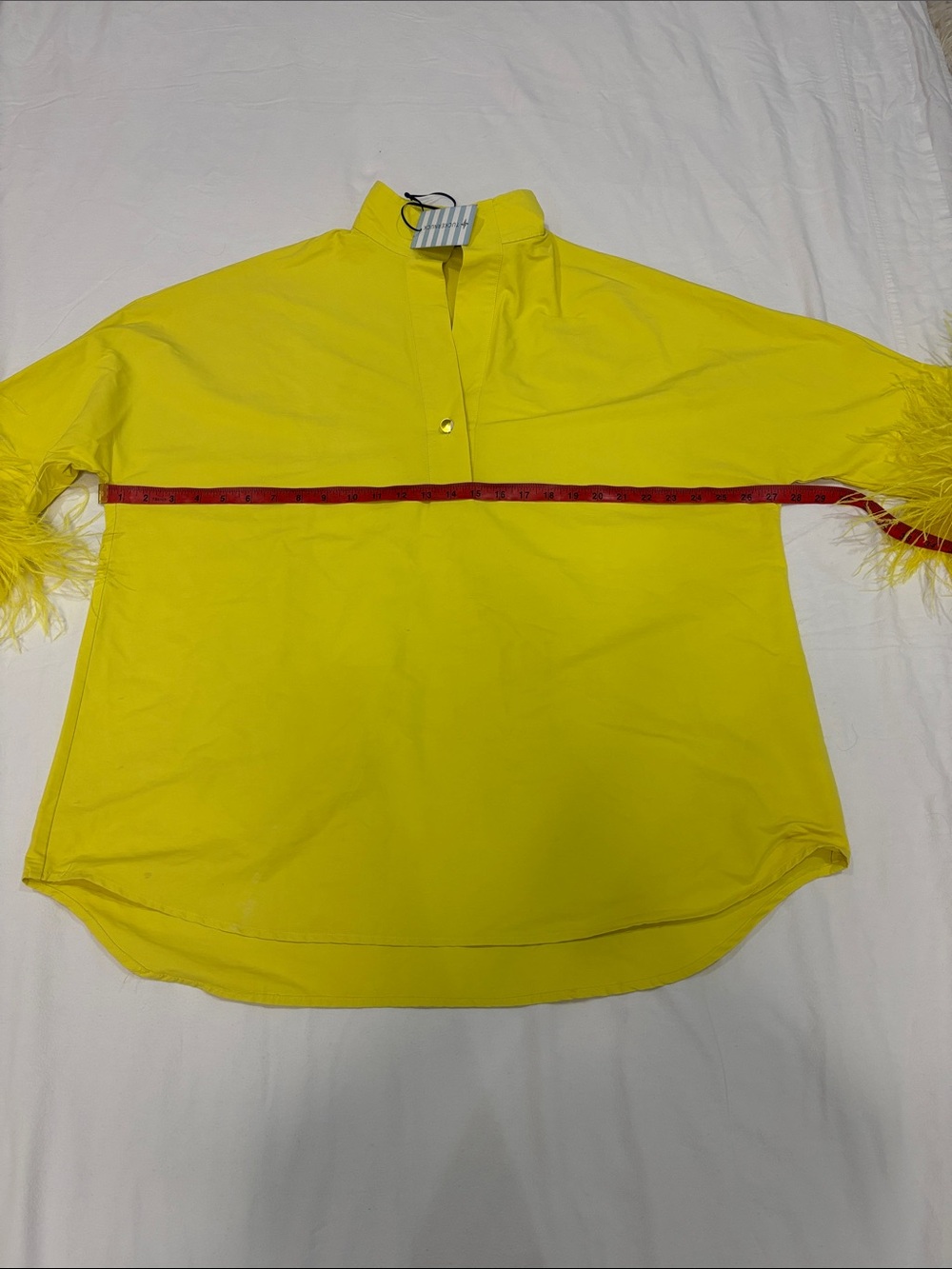 Tuckernuck Yellow Feather-Trim Tunic - Picture 4 of 9